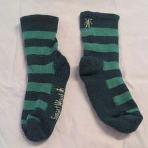 Smartwool Kids Casual Socks Green Stripes